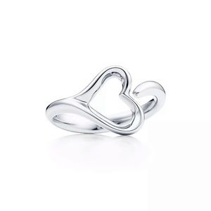 🩵 Authentic TIFFANY Elsa Peretti open heart ring. Sz 5